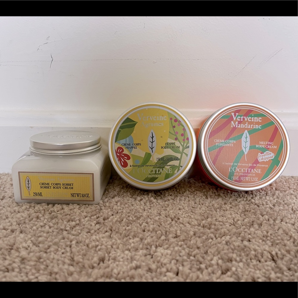 L'Occitane Citrus Verbena Sorbet Body Cream, Frappe & Mandarin Body Cream